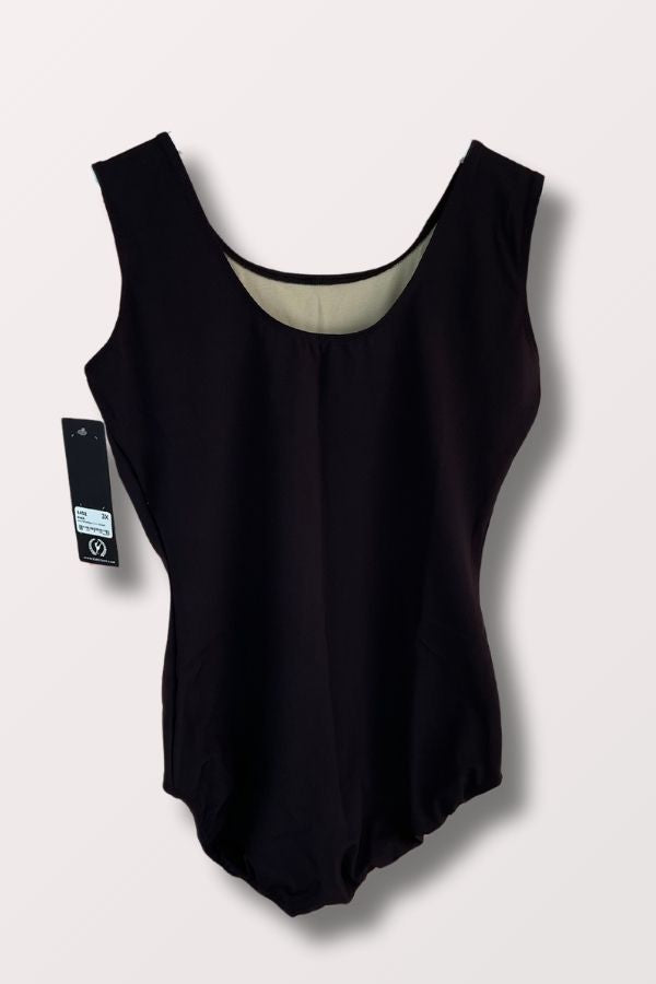 Adult Plus Size Microfiber Tank Leotard in black by Eurotard 4402 at New York Dancewear