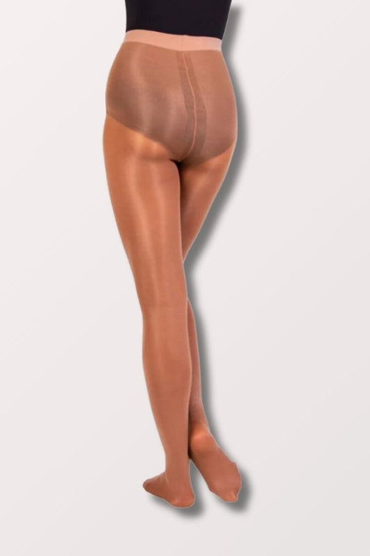 Adult Ultra Shimmery Footed Dance Tights Toast Body Wrappers A55 NY Dancewear