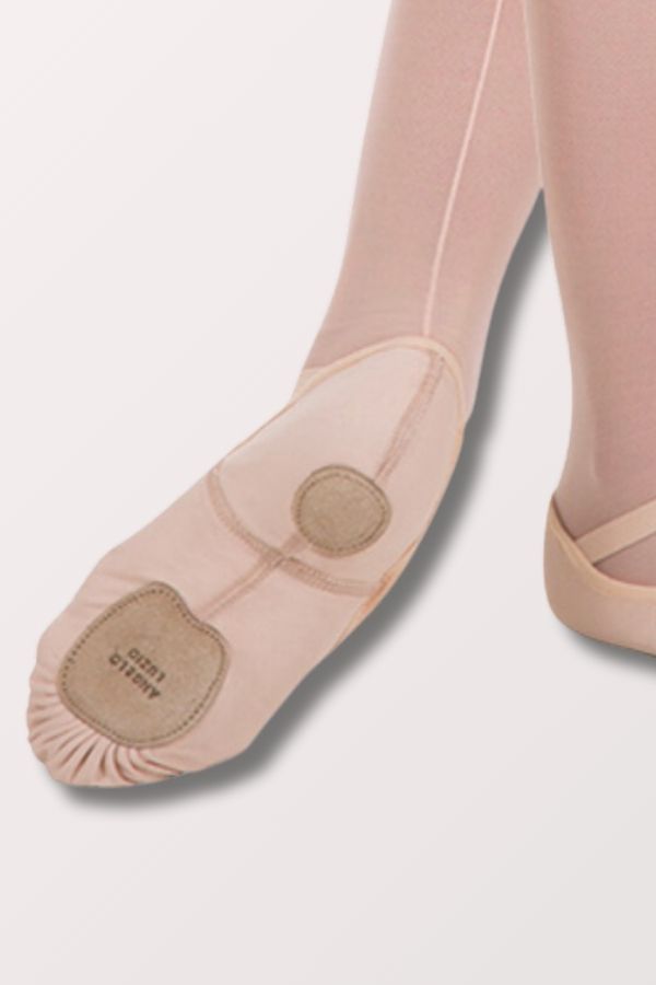 Angelo Luzio 4-Way Stretch Canvas Ballet Shoes in Peach Style 248A at New York Dancewear Company