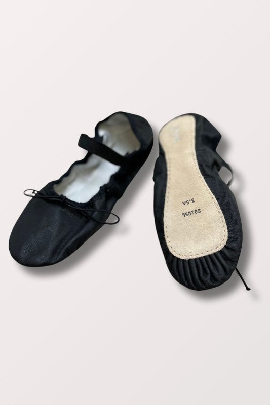 Bloch Black Dansoft Full Sole Leather Ballet Shoe at NY Dancewear
