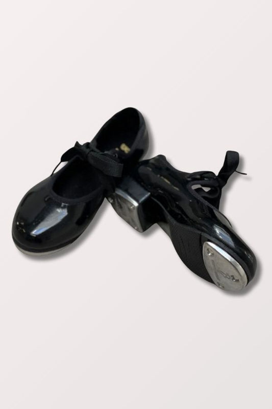 Bloch S0350G Children's Annie Tyette Black Patent Tap Shoes at New York Dancewear Company