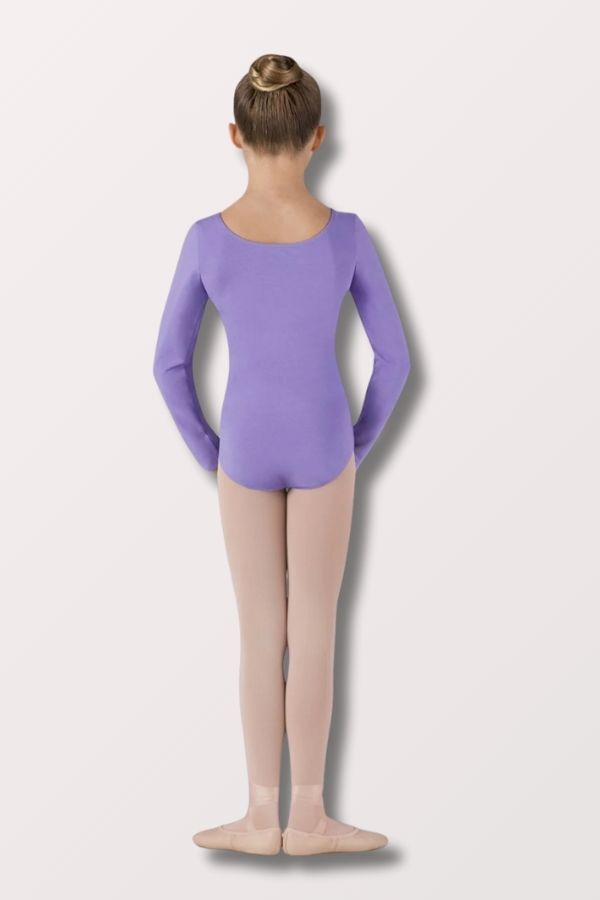 Bloch Girls Basic Long Sleeve Leotard in Lavender Style CL409 at New York Dancewear Company