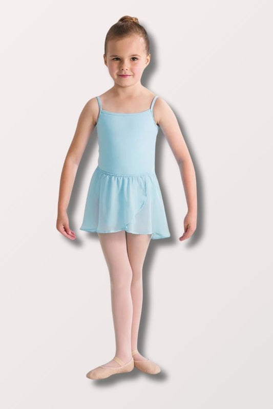 Bloch CR5110 Girls Barre Stretch Waist Ballet Skirt in Pastel Blue at New York Dancewear Company
