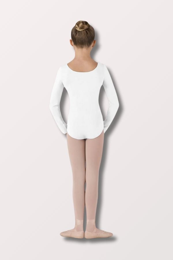 Bloch Children's Basic Long Sleeve Leotard in White CL5409 at New York Dancewear Company
