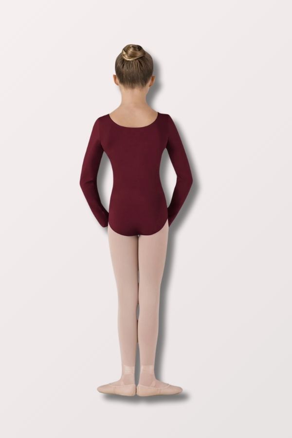 Children's Premier Long Sleeve Leotard - Burgundy