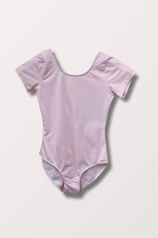 Bloch Girls Short Sleeve Leotard in Candy Pink CL5402 at NY Dancewear