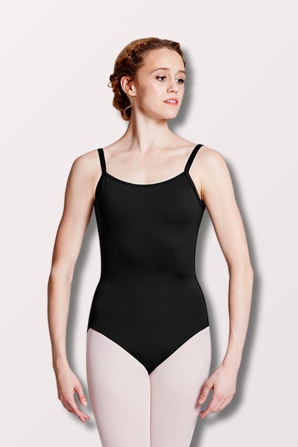 Bloch Ladies Allnatt Cross Back Camisole Leotard in Black Style L8820 at New York Dancewear Company