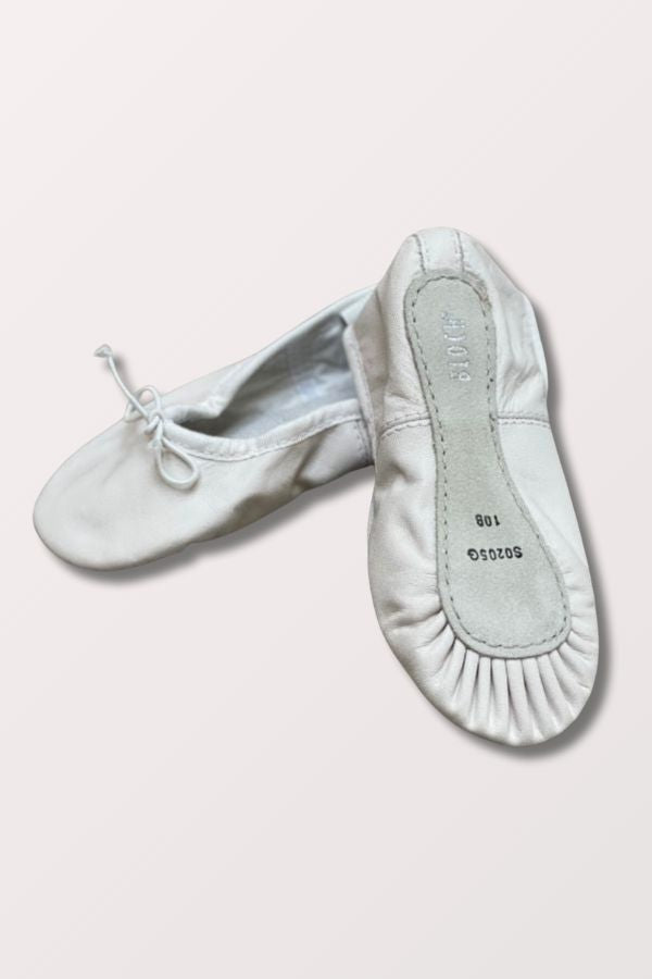Bloch Dansoft S0205G Children's White Leather Ballet Shoes at New York Dancewear Company