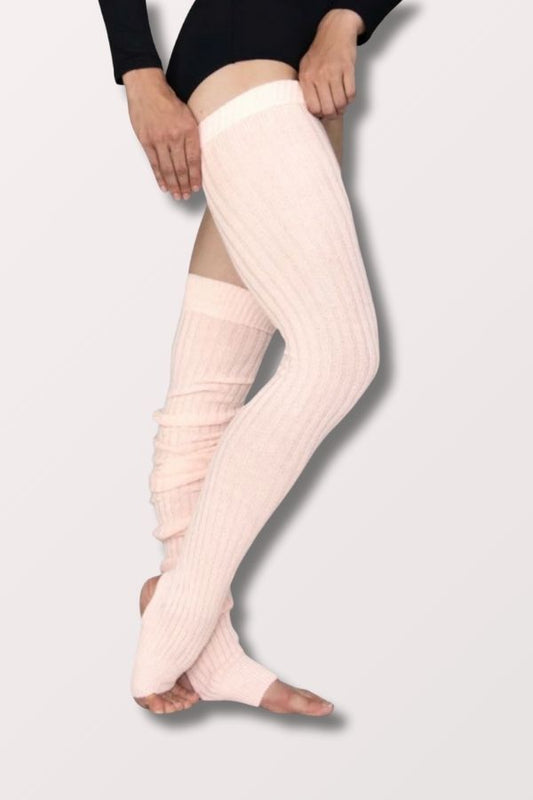 48 Inch Extra Long Stirrup Leg Warmers - Theatrical Pink
