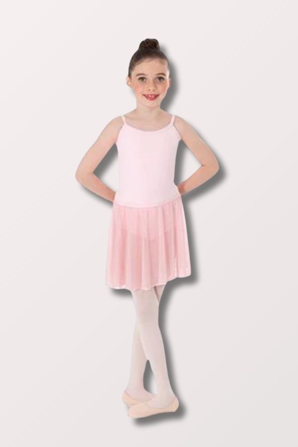 Body Wrappers Girls Chiffon Pull On Ballet Skirt in Light Pink Style BW198 at New York Dancewear Company