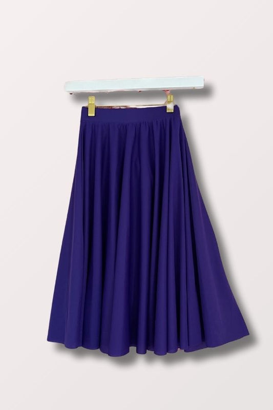 Body Wrappers Girls Deep Purple Praise Dance Circle Skirt 0501 at New York Dancewear Company