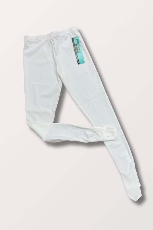 Boy White Dance Tights Convertible Foot from Body Wrappers B90 at NY Dancewear