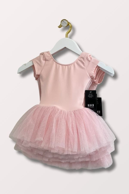 Bloch Girls Cap Sleeve Tutu Dress in Candy Pink CL1022 at NY Dancewear