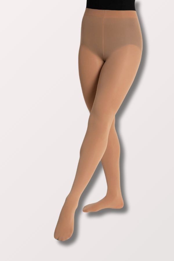 Capezio Ultra Soft Adult Footed Dance Tights in Caramel Style 915 at New York Dancewear Company
