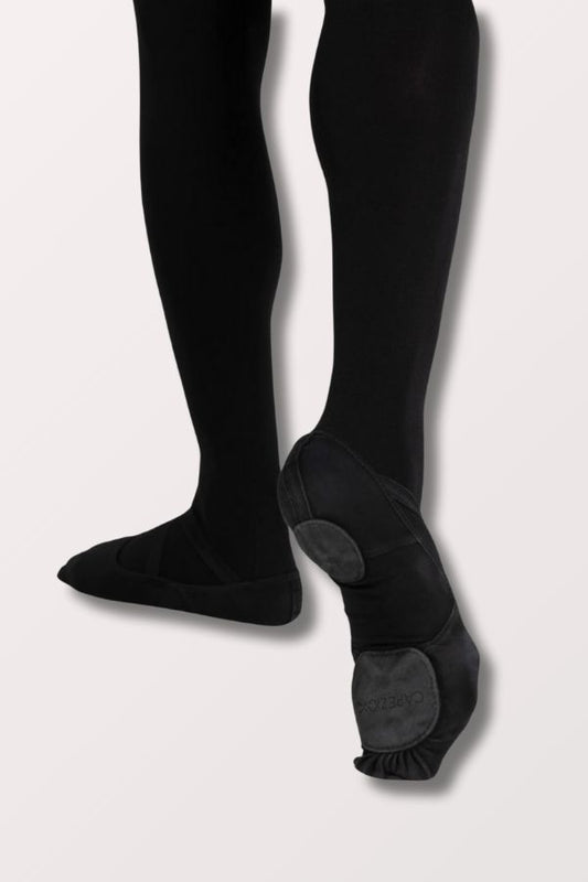 Capezio Adult Hanami Canvas Ballet Shoe in Black at New York Dancewear Company