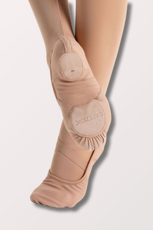 Capezio Adult Hanami Canvas Split Sole Ballet Shoes in Light Suntan at NY Dancewear 2037W