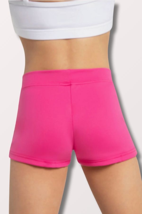 Capezio Children's Boy Cut Low Rise Shorts in Hot Pink Style TB113C at New York Dancewear Company