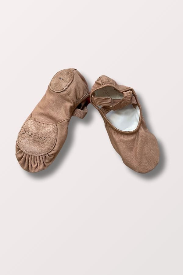 Capezio Hanami Light Suntan Canvas Ballet Shoes at NY Dancewear