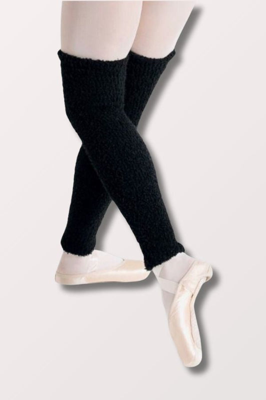 Capezio 24 Inch Black Harmonie Pamper Fuzzy Leg Warmers at NY Dancewear