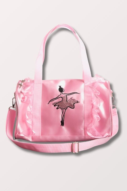 Capezio Ballerina Sequin Barrel Bag in Pink Style B281 at New York Dancewear Company