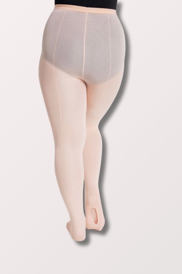 Capezio Professional Mesh Transition Tights with Back Seams in Classical Pink Style 9 at New York Dancewear Company
