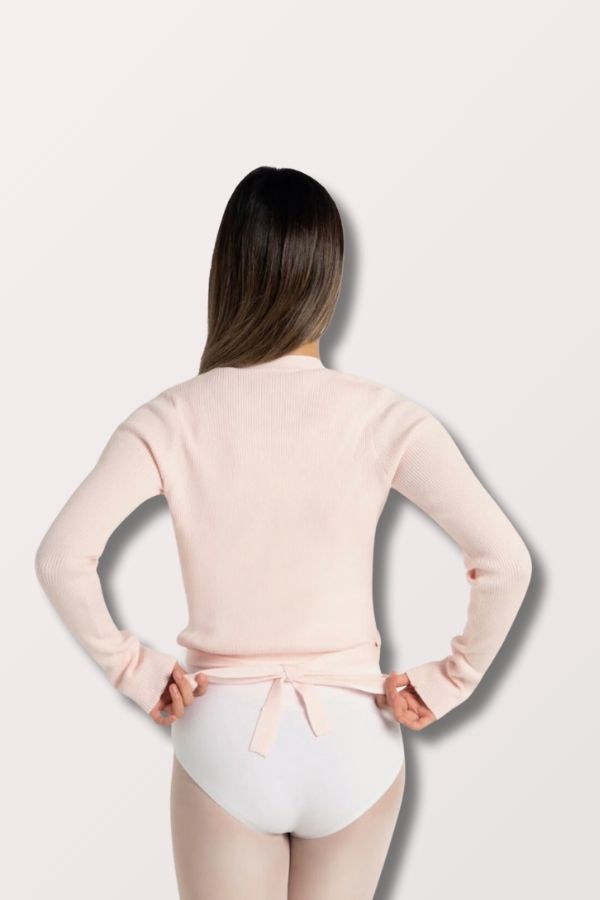 Capezio Knit Wrap Sweater in Pink Style 11381W at New York Dancewear Company