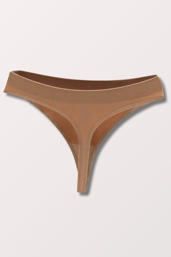 Seamless Low Rise Thong - Nude