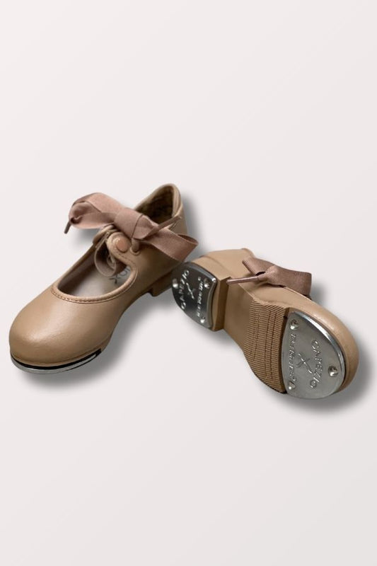 Childrens Shuffle Taps shoe by Capezio in Caramel at NY Dancewear