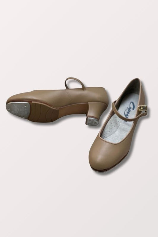 Capezio Tap Jr. Footlight High Heel Tap Shoes in Caramel Style 561 at New York Dancewear Company