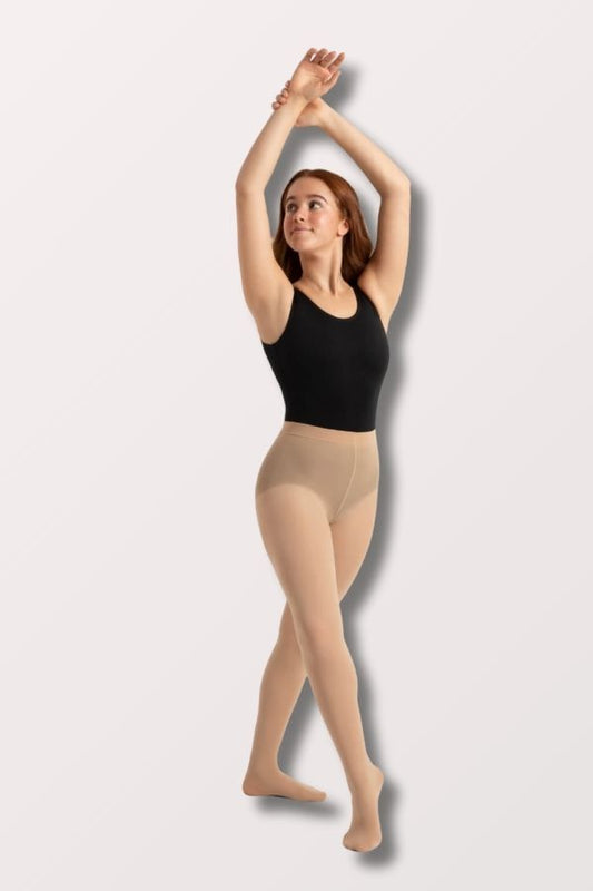 Capezio Ultra Soft Footed Dance Tights in Nude at NY Dancewear