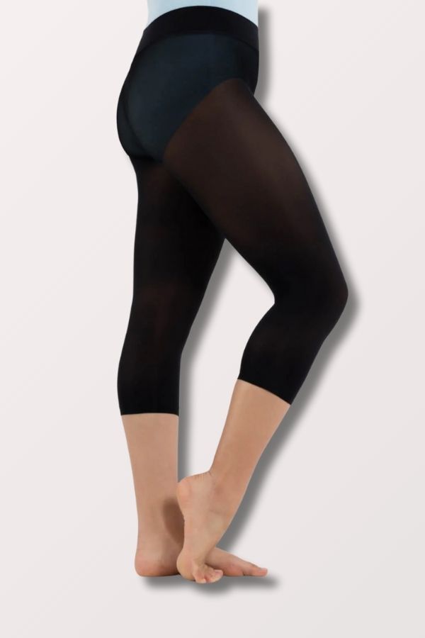 Capezio Ultra Soft Hip Rider Capri Tights in Black Style 1870 at New York Dancewear Company