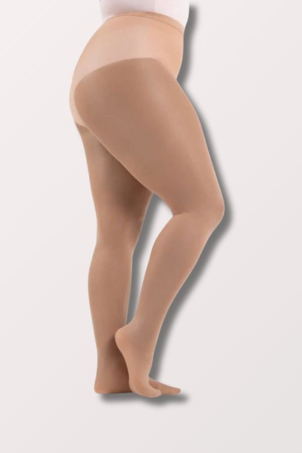 Capezio Plus Size Ultra Hold Footed Tights in Light Suntan Style N1862 at New York Dancewear Company