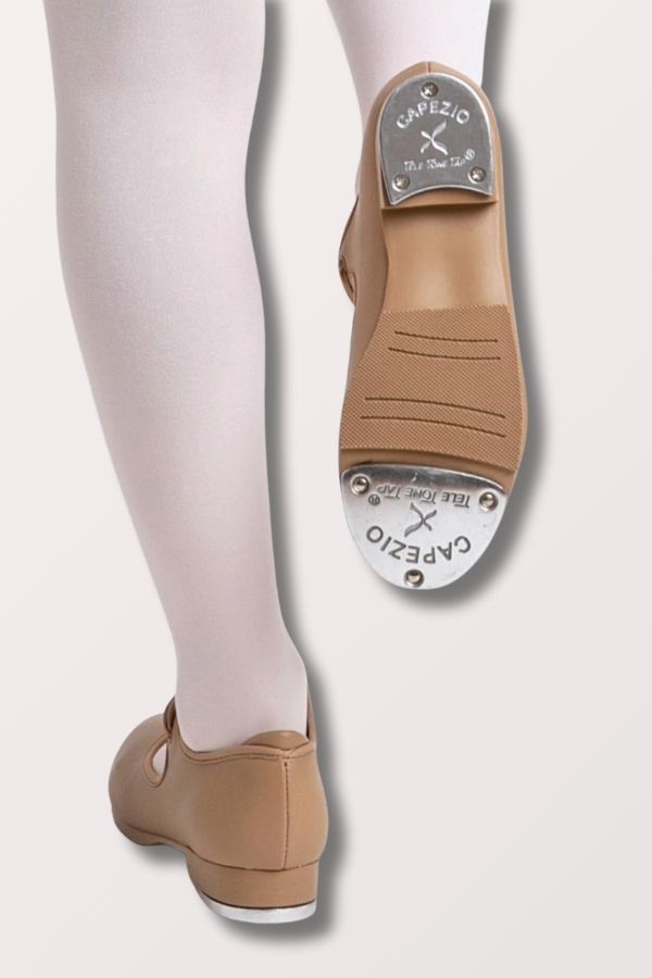 Childrens Capezio Shuffle Tap Shoes in Caramel at NY Dancewear