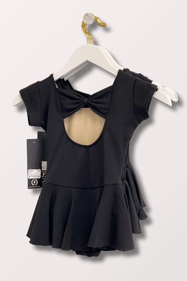 Eurotard Girls Bow Back Dress Black 44285 at NY Dancewear
