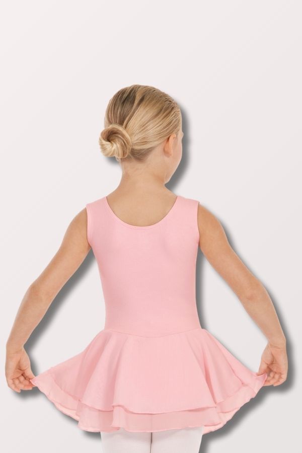 Eurotard Girls Cotton Lycra Tank Dress in Pink Style 10466 at New York Dancewear Company