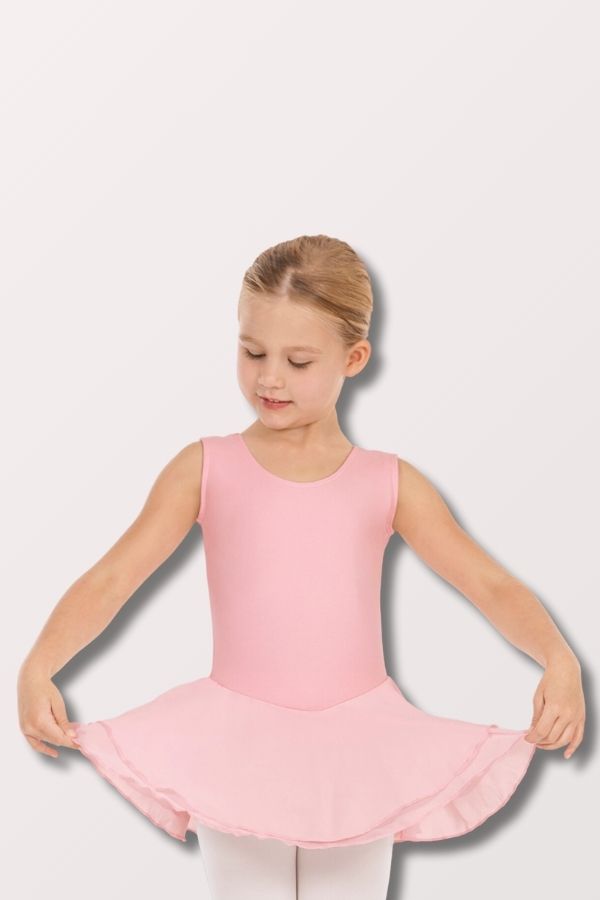 Eurotard Girls Cotton Lycra Tank Dress in Pink Style 10466 at New York Dancewear Company