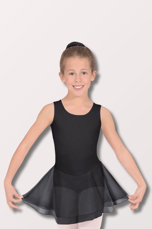 Eurotard Girls Cotton Lycra Tank Leotard in Black Style 10466 at New York Dancewear Company