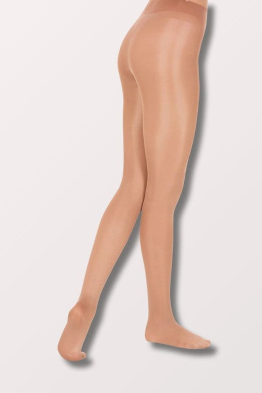 Eurotard Women's Footed Shimmer Tights in Toast at NY Dancewear
