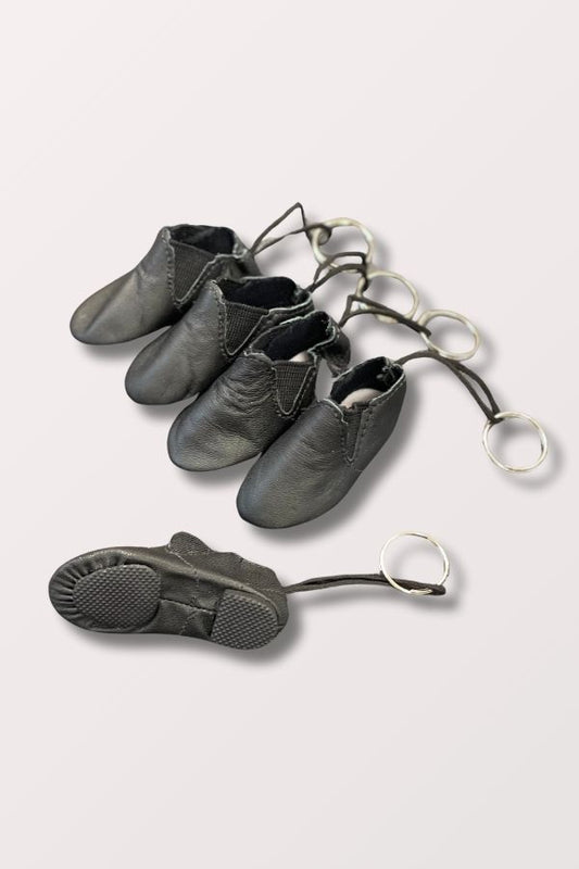 Minishooz Black Split Sole Jazz Boot Keychain at New York Dancewear Company
