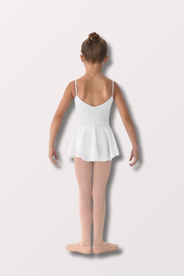 Mirella Girls Camisole Dress in White Style M201C2 at New York Dancewear Company