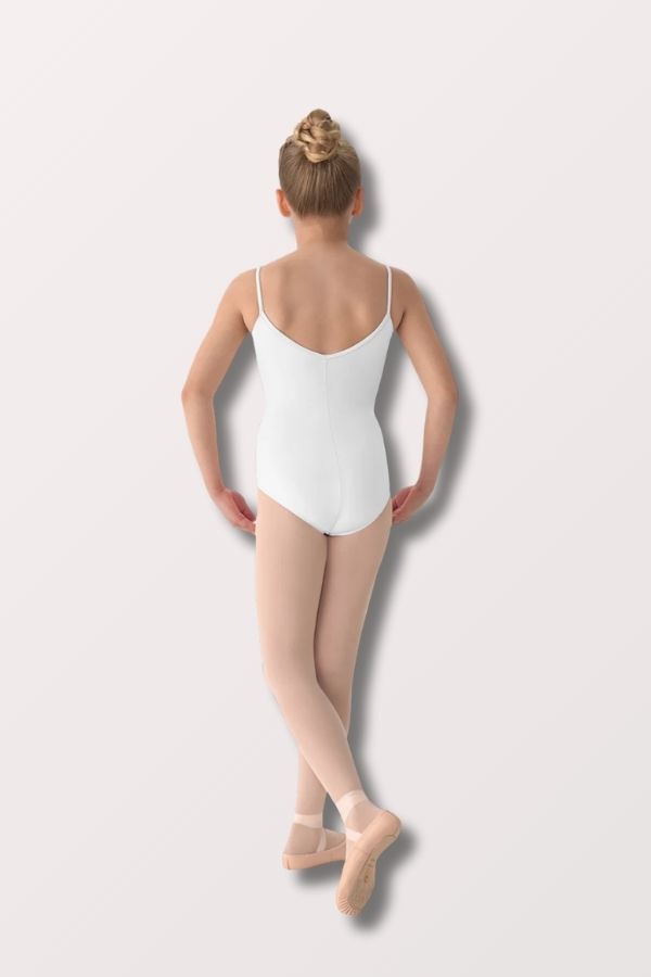 Mirella Girls Camisole Leotard in White Style M201C at New York Dancewear Company