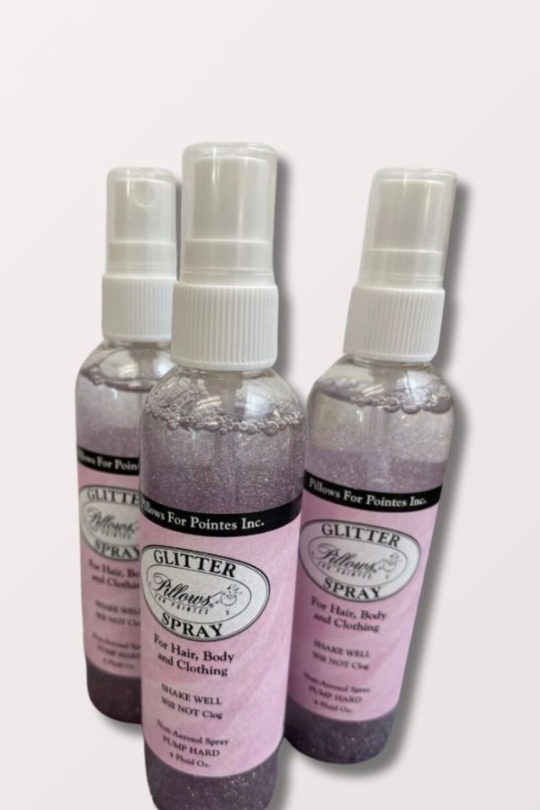 Pillows for Pointes Multicolor Glitter Spray at New York Dancewear Company