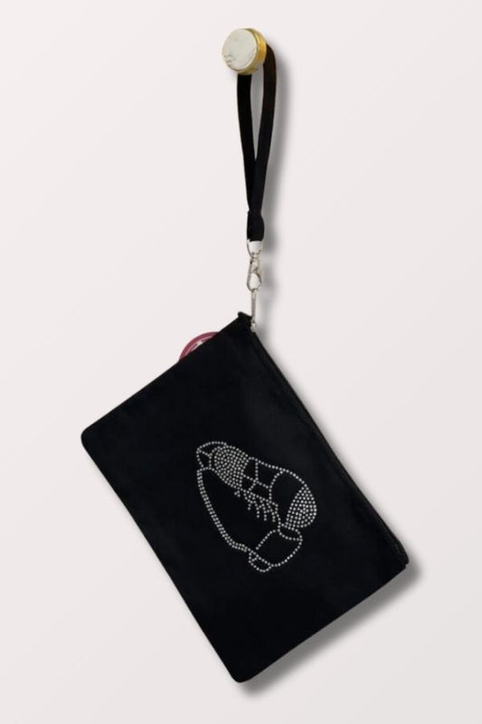 Black Tap Shoes Wristlet Zippered Bag at New York Dancewear Company
