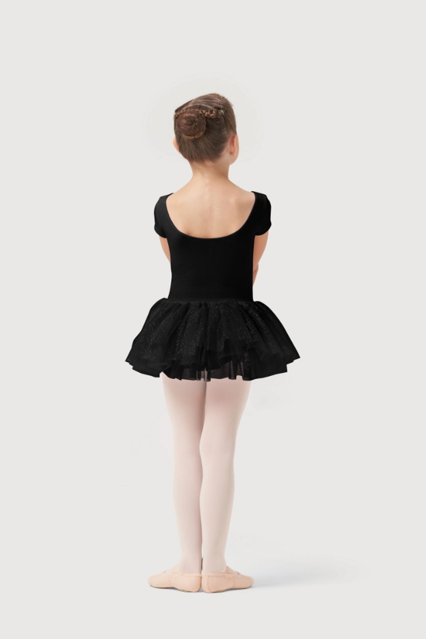 Back of Bloch's Girls Cap Sleeve Tutu Dress