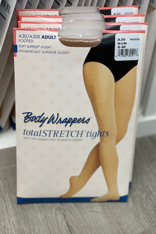 Body Wrappers Adult Footed Dance Tights A30 in Suntan at The Dance Shop Long Island