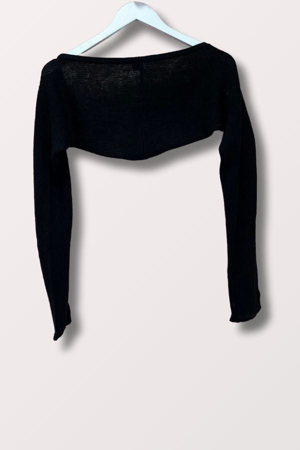 Bloch Lydia Black Long Sleeve Shrug Z0979 at New York Dancewear