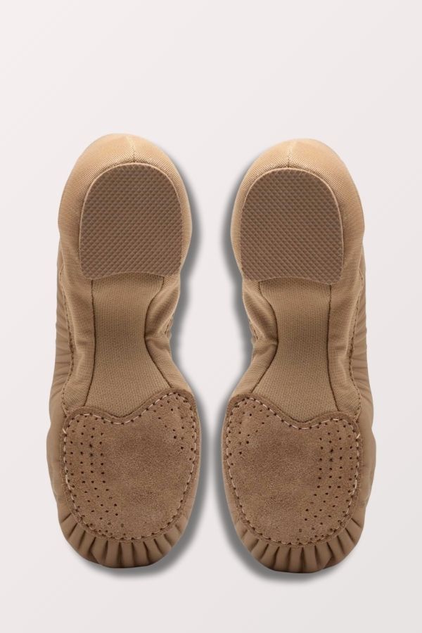 Bloch Children's Leather Pulse Jazz Shoes in Tan Style S0470G at New York Dancewear Company