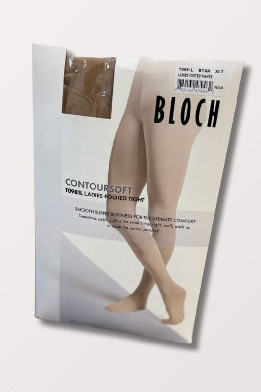 Bloch Contoursoft Ladies Footed Tights in Tan Style T0981L at New York Dancewear Company