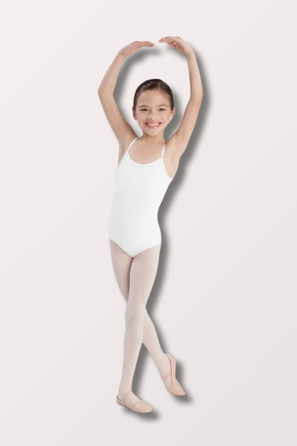 Bloch Girls Basic Camisole Leotard in White Style CL5407 at New York Dancewear Company