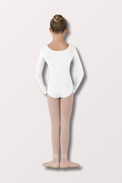 Bloch Children's Basic Long Sleeve Leotard in White CL5409 at New York Dancewear Company